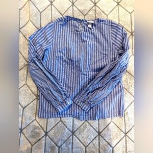 Blue stripped blouse